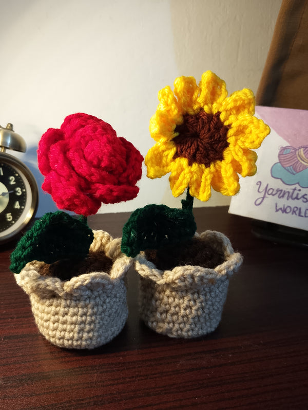 Handmade crochet gifts, stitched in your colours