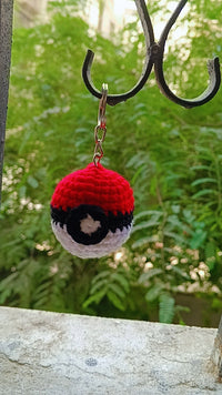Handmade Crochet Pokémon Gadget Keychain