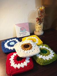 Handmade Crochet Floral Coin Purse